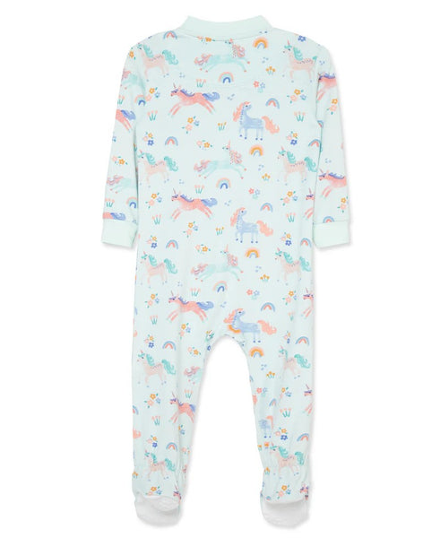 Unicorn Zip Front Footie Pajama 25-616303
