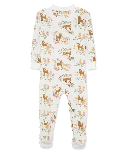 Woodland Zip Front Footie Pajama 25-616304