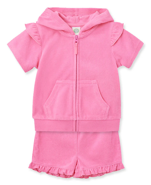 Pink Infant Terry Cover Up Set 14401