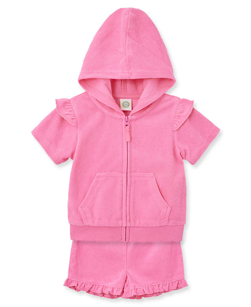 Pink Infant Terry Cover Up Set 14401