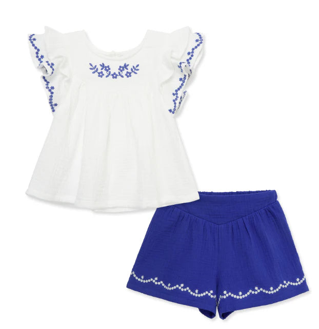 Little Me - 2 Piece Short Set 12M TO 4T   16050