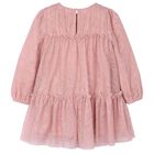 Girls Pink Heart Tulle Dress 25-4919