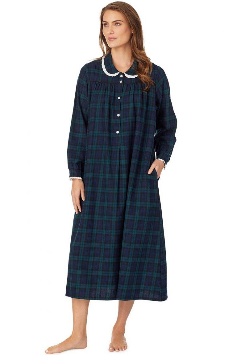 Black Watch Peterpan Flannel Gown Plus 5616839-973