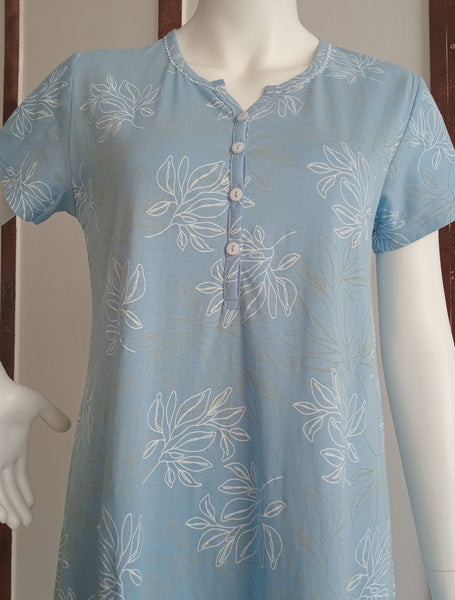 Women's light cotton cool half-sleeve dress P815