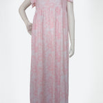 Women's cotton floral dress P836 PINK