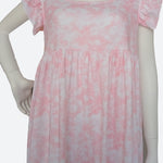 Women's cotton floral dress P836 PINK
