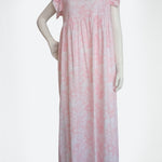 Women's cotton floral dress P836 PINK
