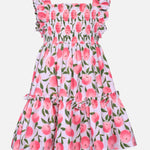 Georgia Smocked Peach Dress S3-13679