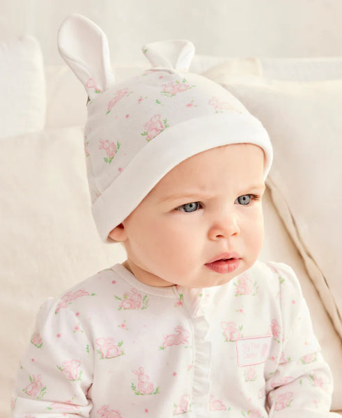 Pink Bunny Footie & Hat 15829