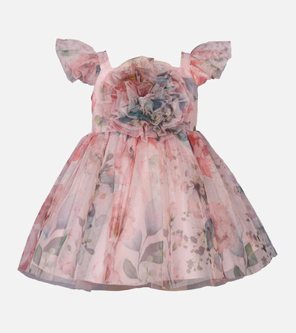 Lila Rosette Party Dress 12620