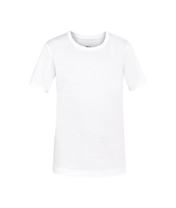 boy White 100% Cotton Crew Neck Jersey Undershirt