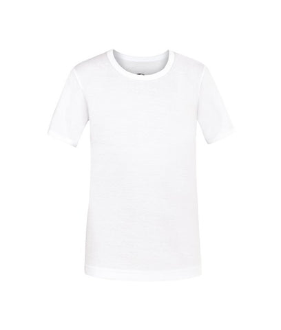 boy White 100% Cotton Crew Neck Jersey Undershirt
