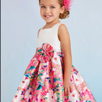 Combined Mikado Dress For Girl Ref. 23-05051-078