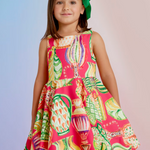 Printed Crepe Dress For Girl Ref. 23-05056-080