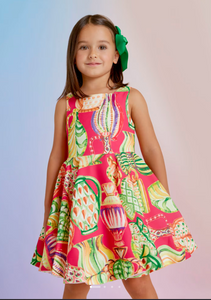 Printed Crepe Dress For Girl Ref. 23-05056-080