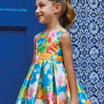 Printed Mikado Dress For Girl Ref. 23-05059-083