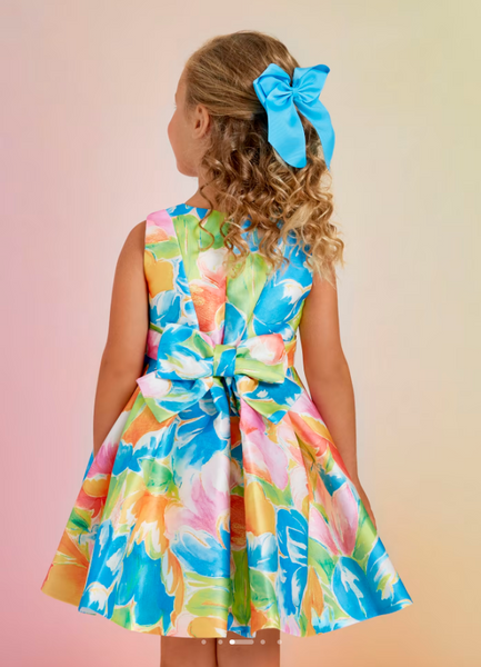 Printed Mikado Dress For Girl Ref. 23-05059-083