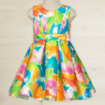 Printed Mikado Dress For Girl Ref. 23-05059-083