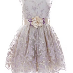 Little Girls 4T-6X Sleeveless Embroidered Ballerina Dress 11538