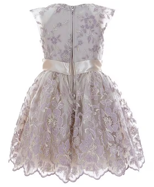 Little Girls 4T-6X Sleeveless Embroidered Ballerina Dress 11538