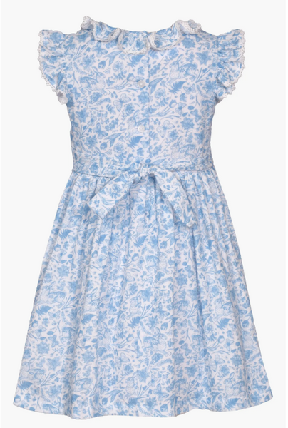 Kids' Flutter Sleeve Cotton Party Dress 13281