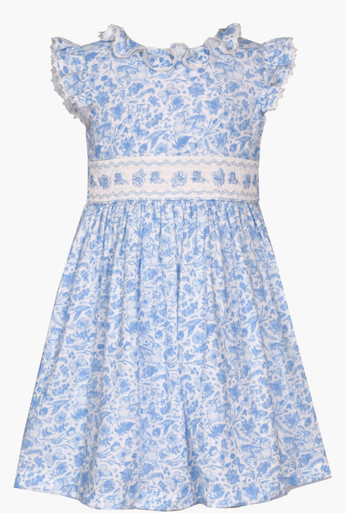 Kids' Flutter Sleeve Cotton Party Dress 13281
