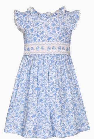 Kids' Flutter Sleeve Cotton Party Dress 13281