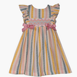 Striped Smocked Dress B2-13825