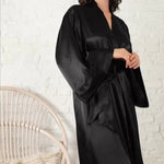 MARIPOSA LONG SATIN ROBE 60014