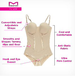 Body Shaper With Built-In Bra & Anti-Static 1256