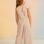 Crepe Jumpsuit With Chain Belt For Girl Ref. 23-05233-052