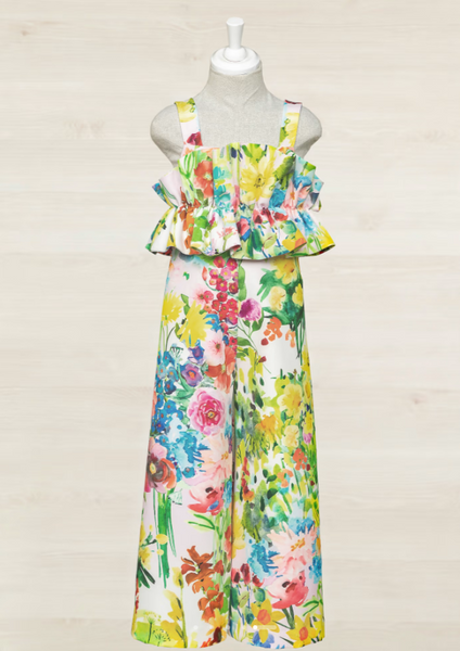 Printed Crepe Jumpsuit For Girl Ref. 23-05238-007