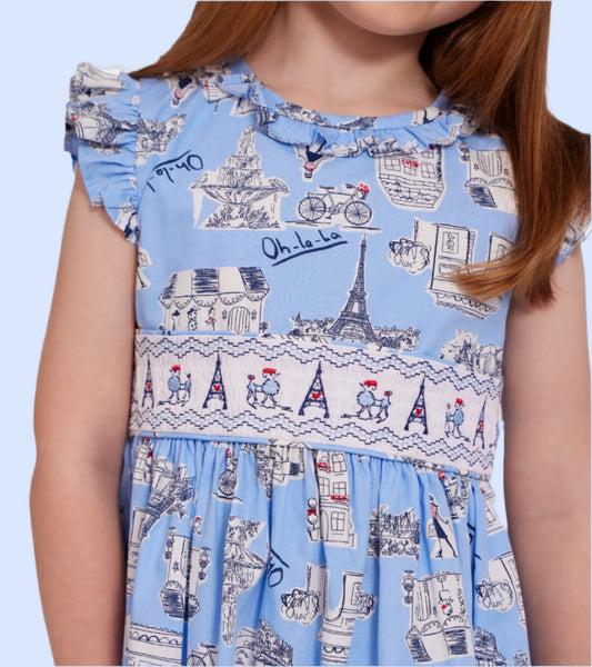 Paris Smocked Dress 12627