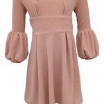 dress with puff sleeves31774