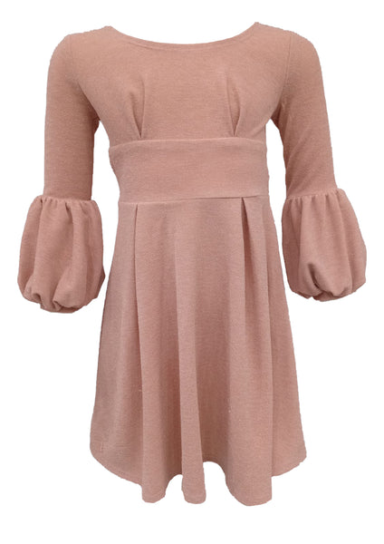 dress with puff sleeves31774