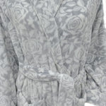 Grey Roses Wrap Robe00034