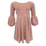 dress with puff sleeves31774