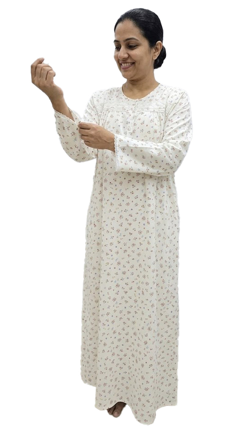 Women's cotton button-up dress 26-08B-3