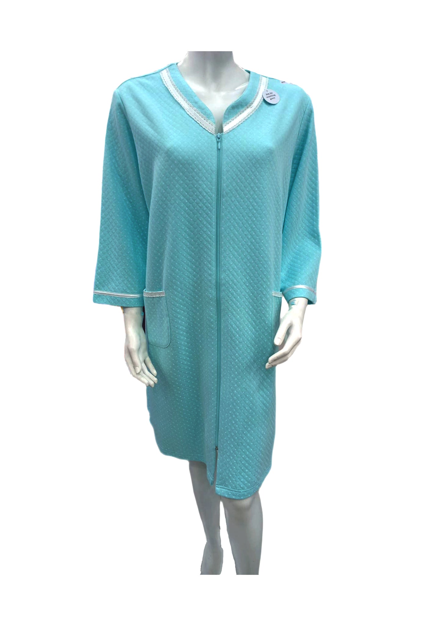 Quilt-In-Knit Short Robe 373404