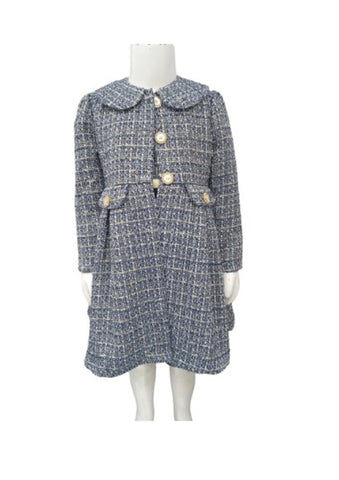 Classic design children's tweed dress and coat13182