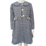 Classic design children's tweed dress and coat13182