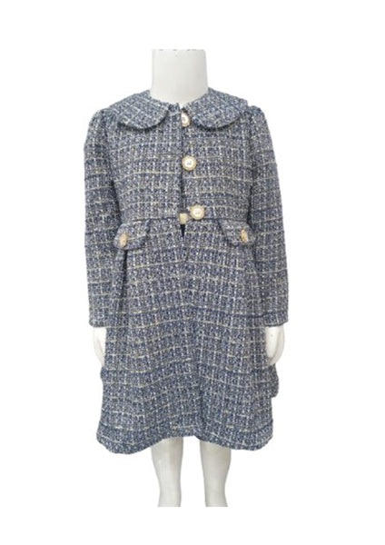 Classic design children's tweed dress and coat13182