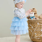 Blue Floral Tutu & Headband Set 25-16385