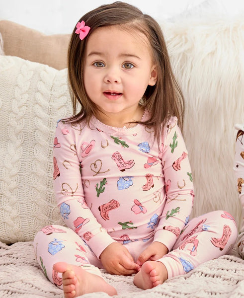 Cowgirl 4-Piece Toddler Pajama Set 25-616289