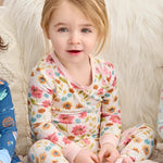 Floral 4-Piece Toddler Pajama Set 25-616287