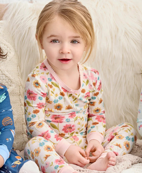 Floral 4-Piece Toddler Pajama Set 25-616287