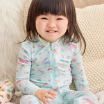 Unicorn Zip Front Footie Pajama 25-616303