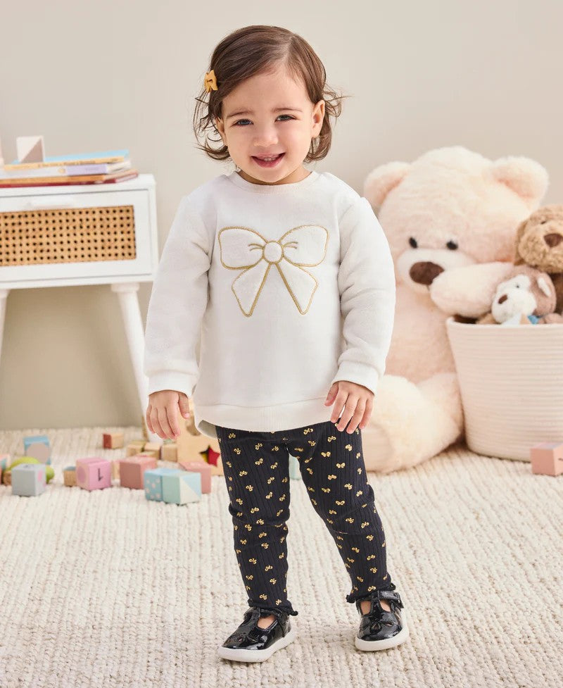 Bow 2-Piece Sweatshirt Set 25-16368