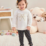 Bow 2-Piece Sweatshirt Set 25-16368
