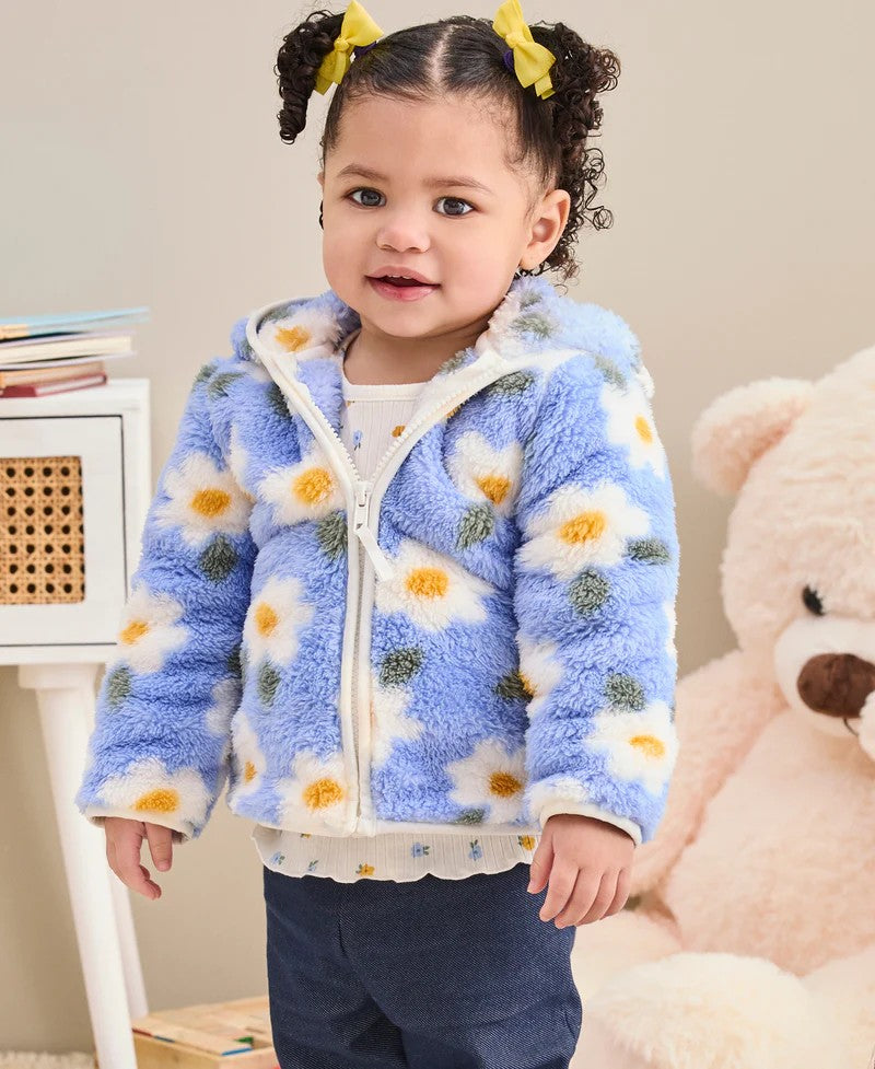 Floral 3-Piece Toddler Sherpa Set 25-16436